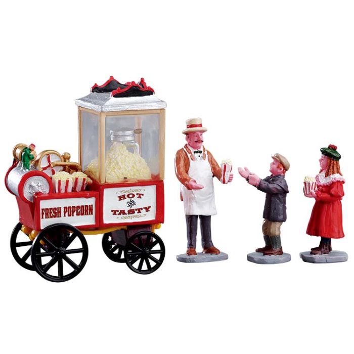 Popcorn seller set of 4