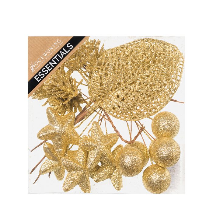 Dekorationsmix guld