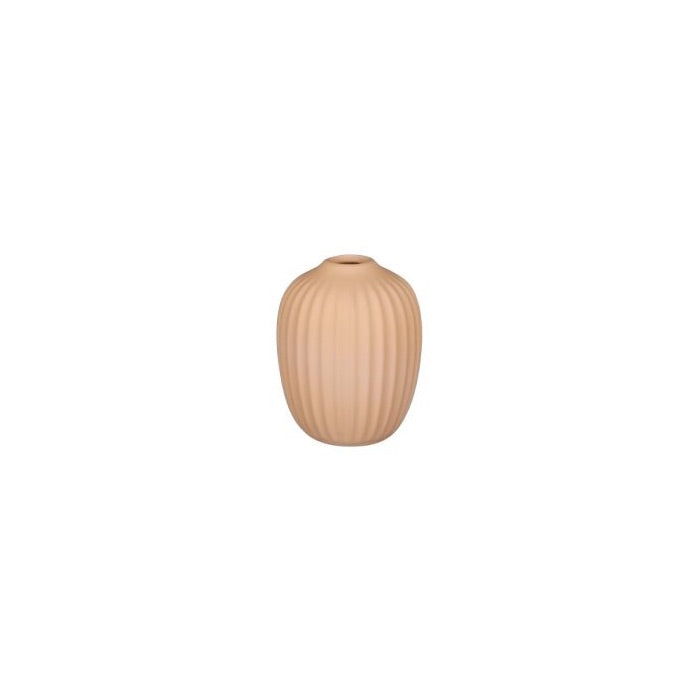 Rillet vase 10 cm høj