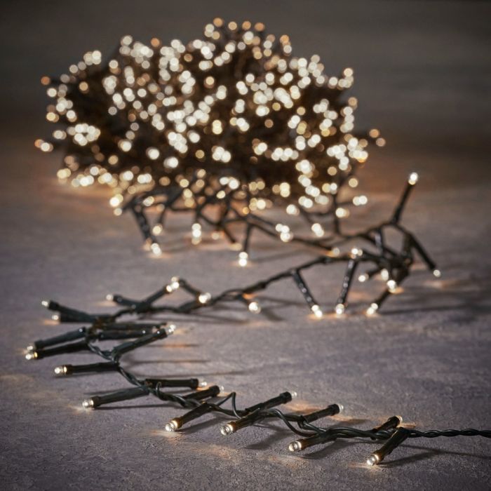 Snake light blinkende med 1000 klassiske hvide LED-lys