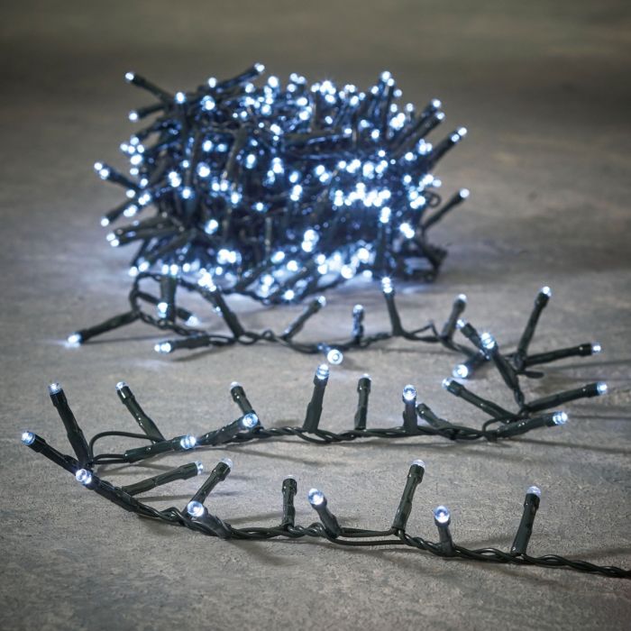 Lyskæde Snake light blinkende 700 LED hvid 14 m