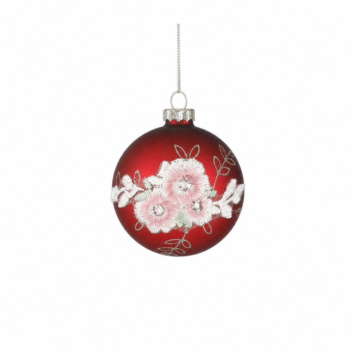 Julekuler med blomstermotiver