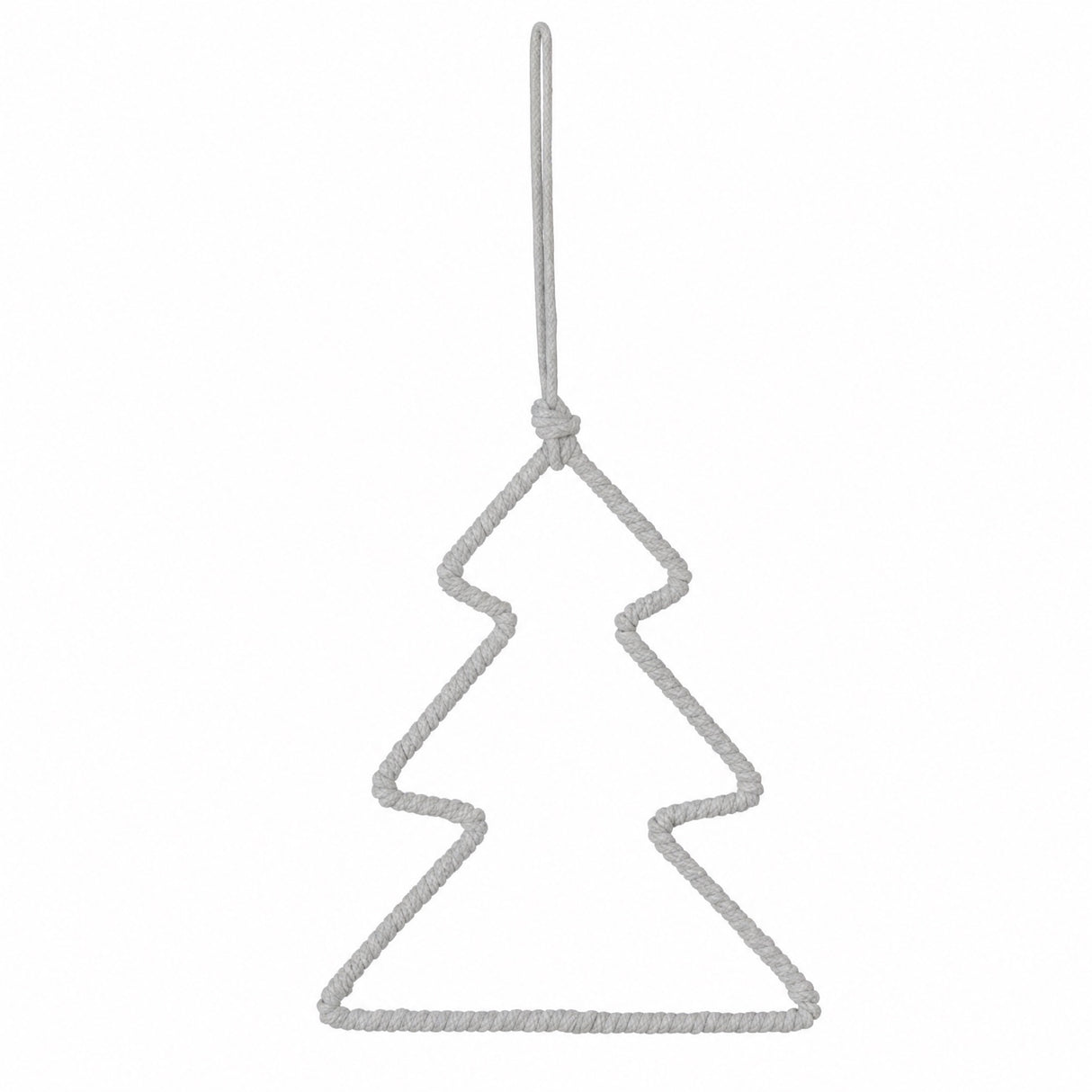 Juletre med farget tvinnet snor