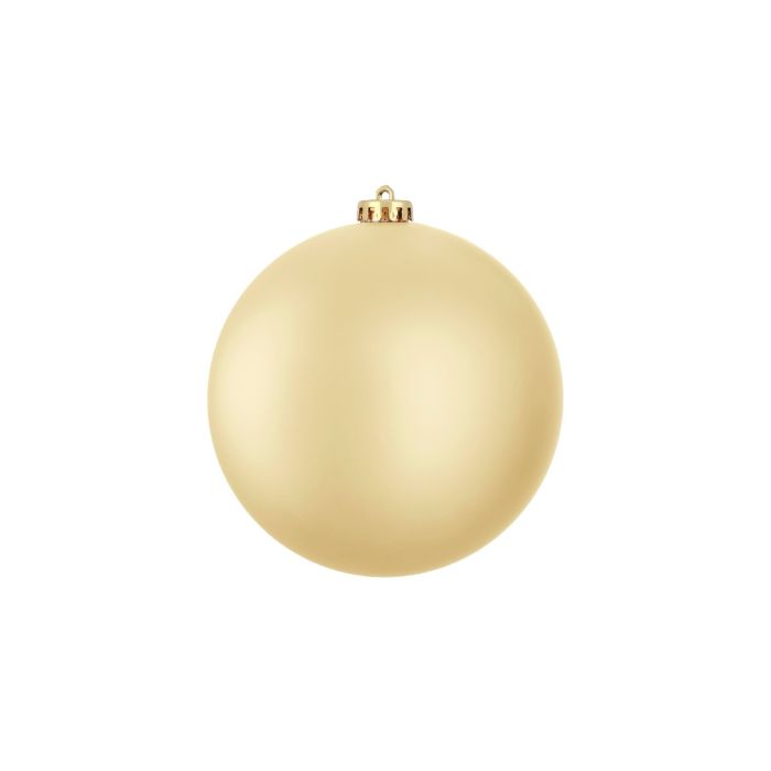 Stor julekugle mat guld 15 cm i dia