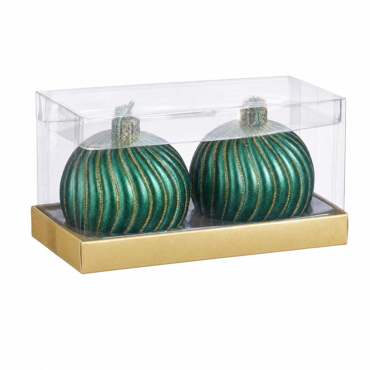 Lys julekule 6 cm 2-pak