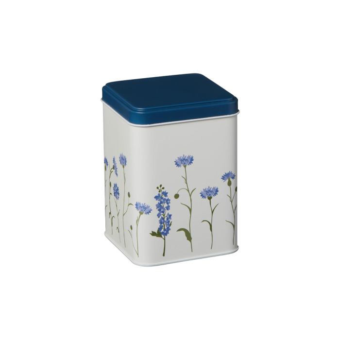 Ib Laursen kage dåse med blå kornblomster