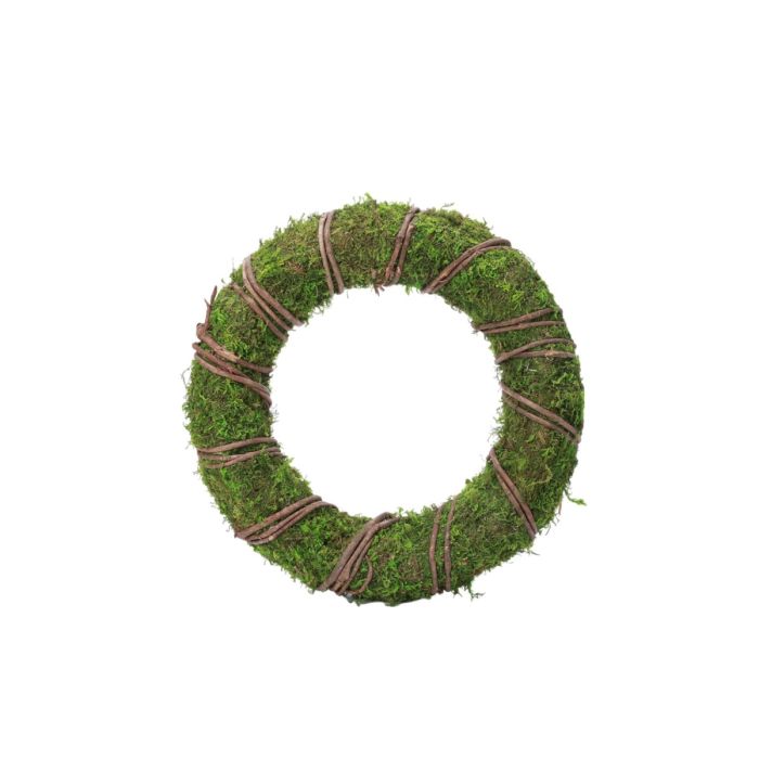 Moskrans med rattan 25 cm i dia