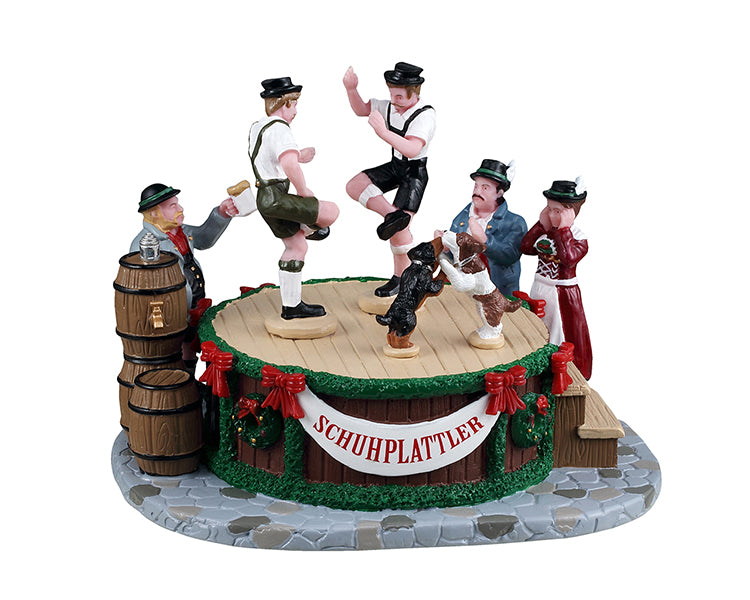 Leapin' Lederhosen figur til juleby fra Lemax