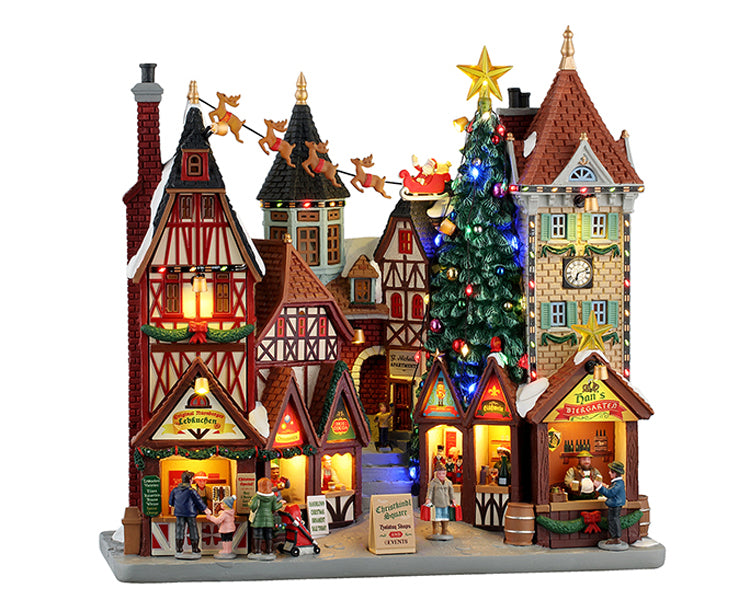 Christkindl Square facade fra Lemax til juleby