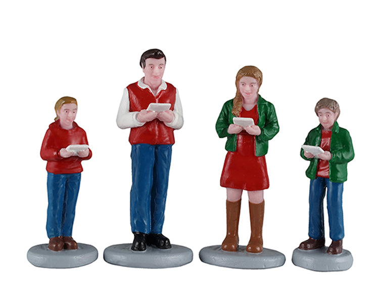Caroling Family figursæt til juleby fra Lemax