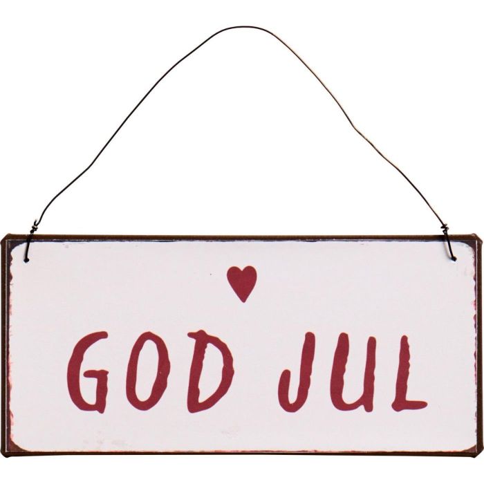 Metalskilt God Jul