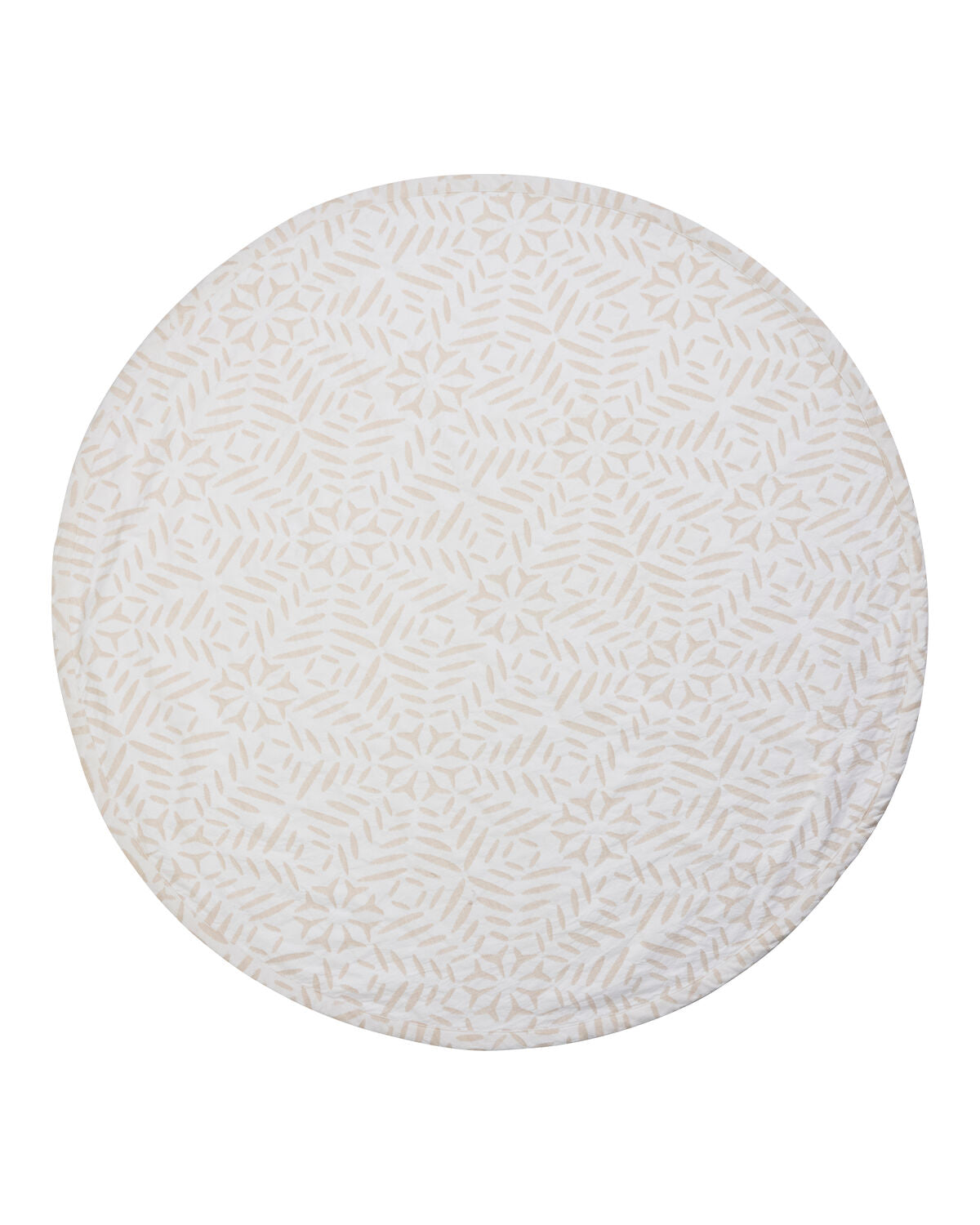 Juletreteppe i råhvitt med mønster, 120 cm i diameter, fra House Doctor