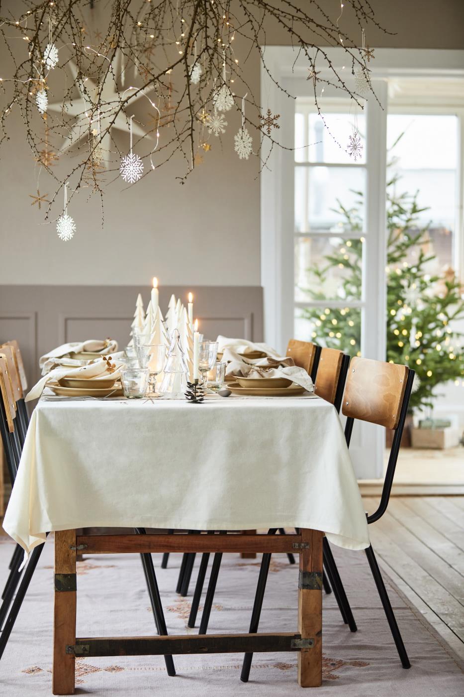 Papirklip stående juletræ 25 cm højt