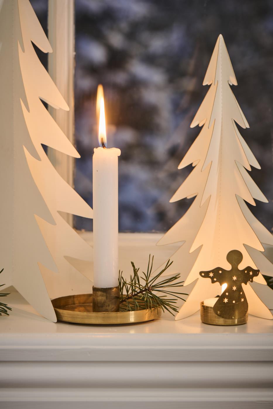 Papirklip stående juletræ 25 cm højt