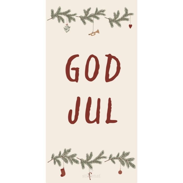Serviet God Jul og juleranker