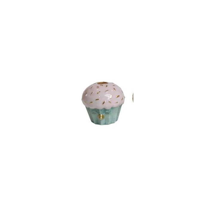 Lysestake til telys, muffinsformet, 6 cm høy