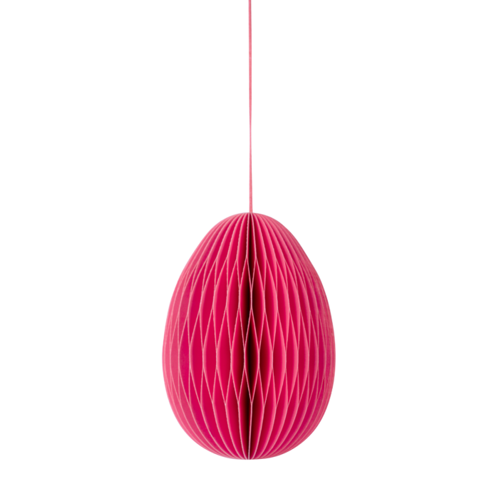 Påskeæg i papir pink 7 cm