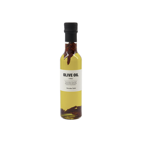 Flaske med chiliolje fra Nicolas Vahé
