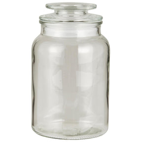 Oppbevaringsglass fra Ib Laursen i klart glass med tett glasslokk og kapasitet på 1250 ml