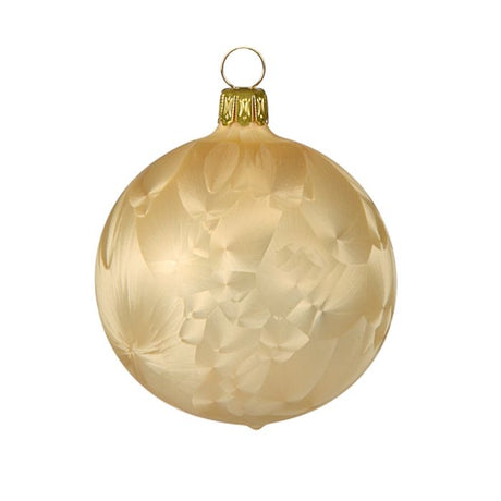Julekugler i glas champagne 6 cm 5-pak