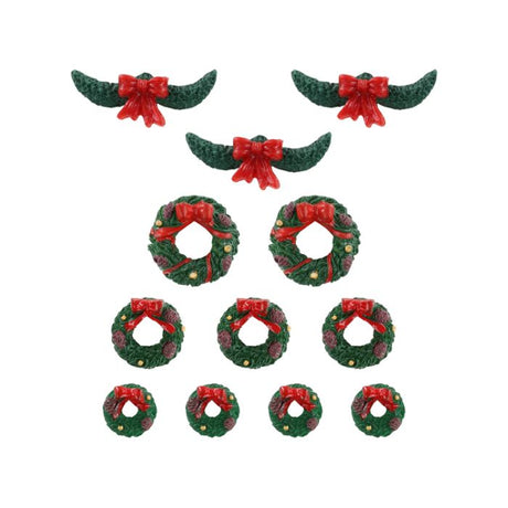 Garland And Wreaths Set of 12