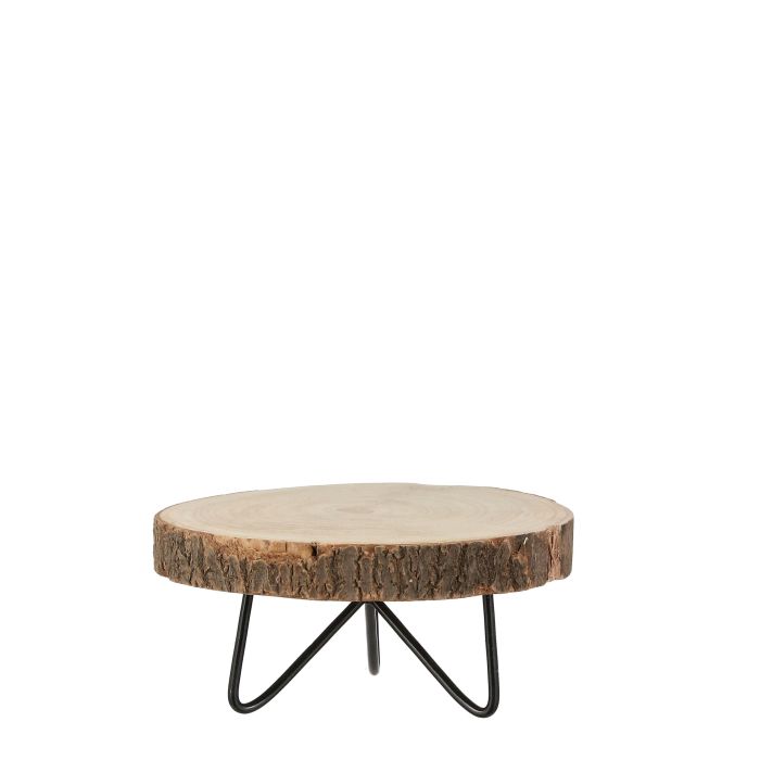 Pia sidebord i kejsertræ 14 cm høj