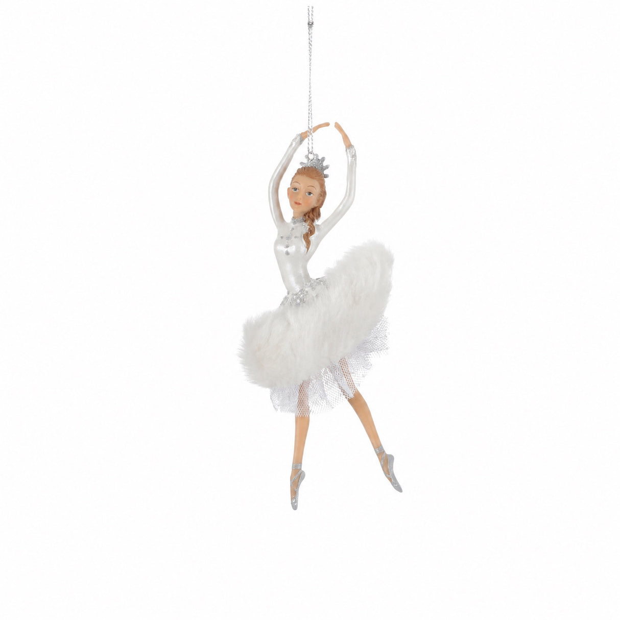 Ballerina med hvit tyllkjole