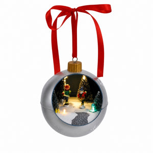Julekuler med vinterlandskap