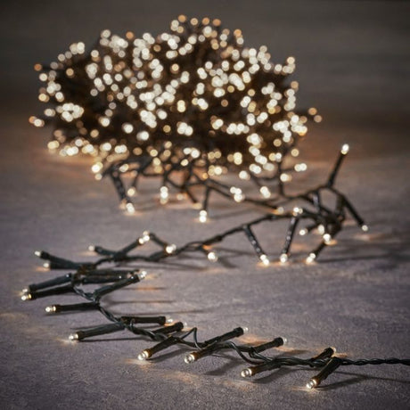 Lyskæde Snake light 200 LED klassisk hvid 4 m batteriboks
