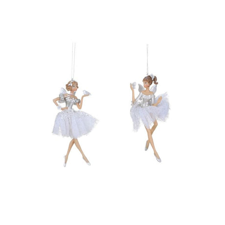 Ballerina med hvidt skørt
