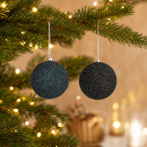 Glitrende julekule i plast
