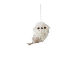 Ugle hvid og beige