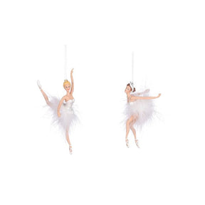 Ballerina med fjerskørt
