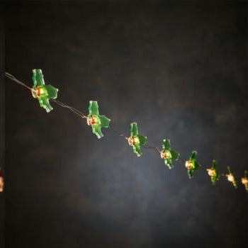 Lyskjede med julefigurer