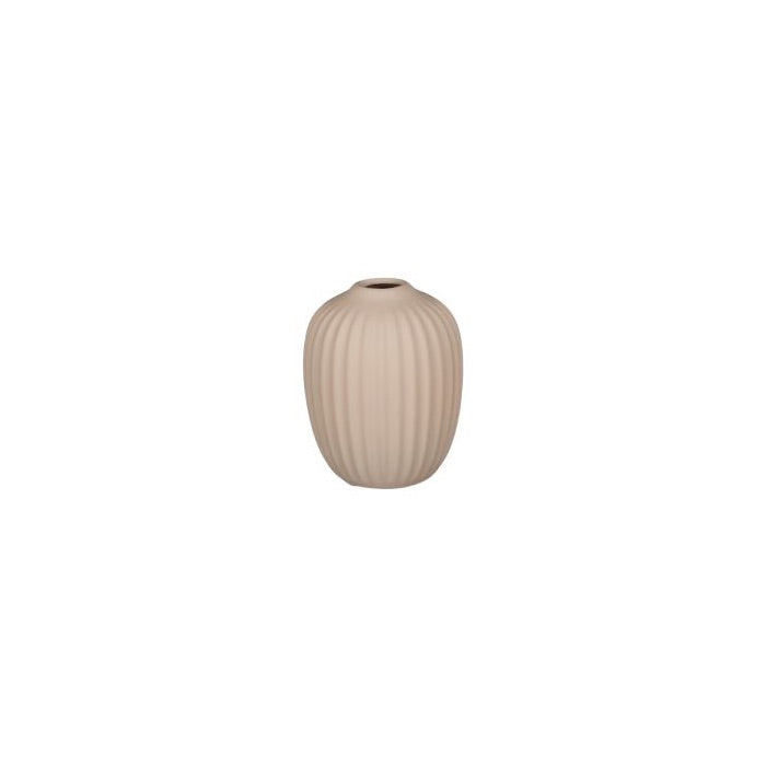 Rillet vase 10 cm høj