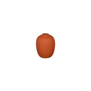 Rillet vase 10 cm høj