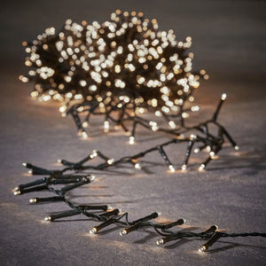 Snake light blinkende med 1000 klassiske hvide LED-lys