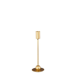Gusto lysestage 22 cm høj guldfarvet