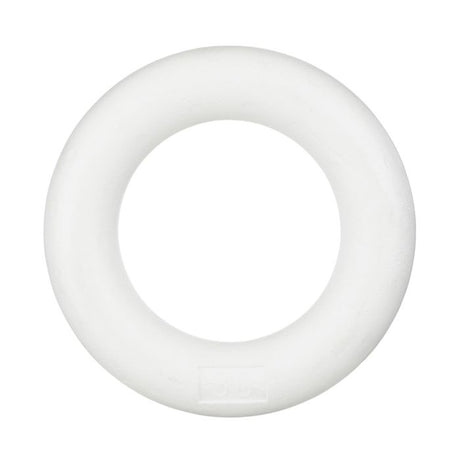 Krans i hvid polystyren 30 cm i diameter. 