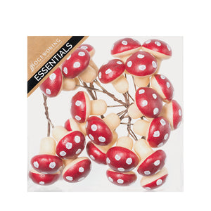 Svampe med wire 4 cm høje til dekoration