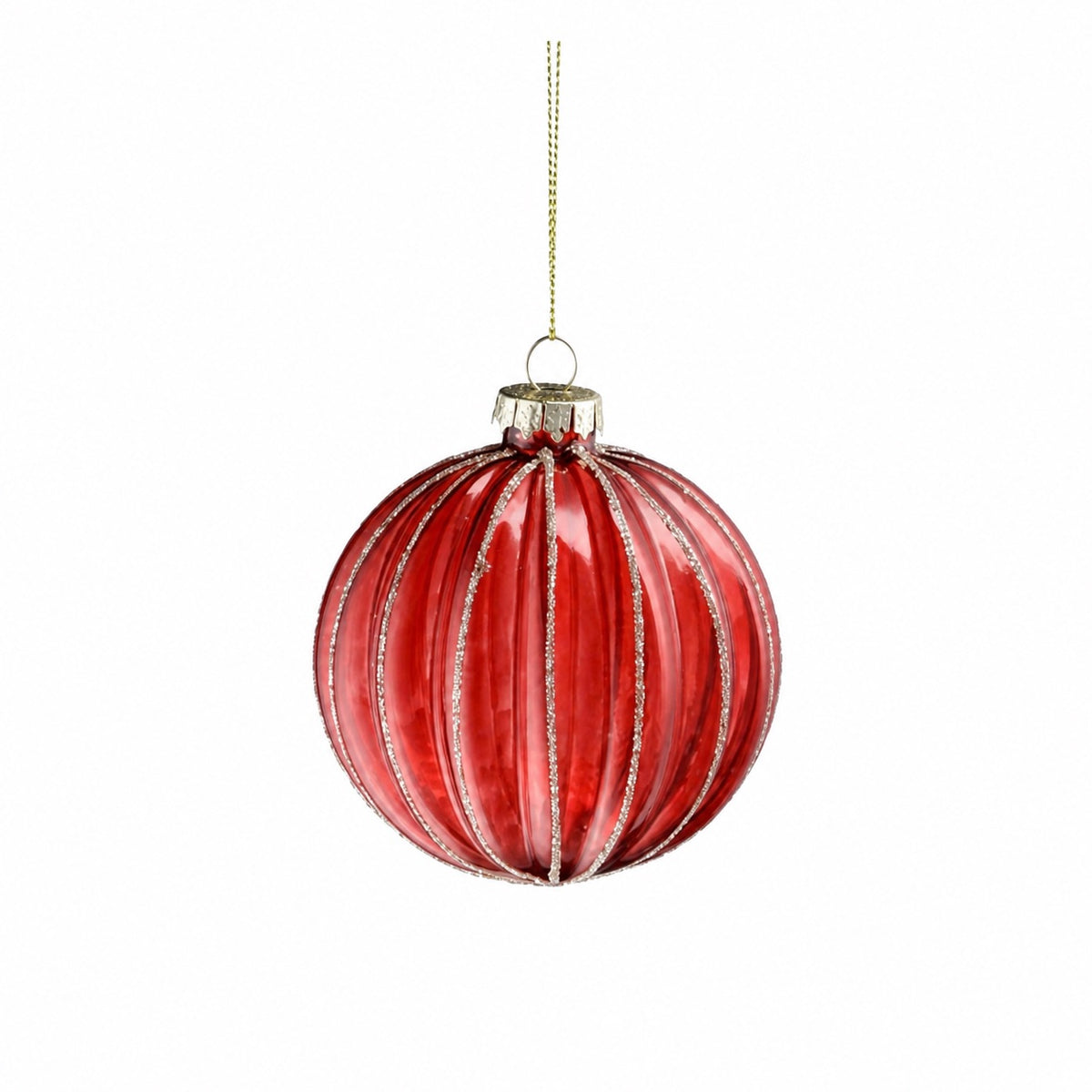Julekule lyskryss 8 cm i dia