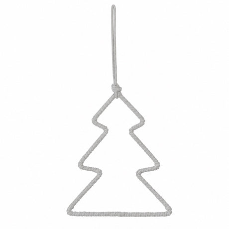 Juletre med farget tvinnet snor