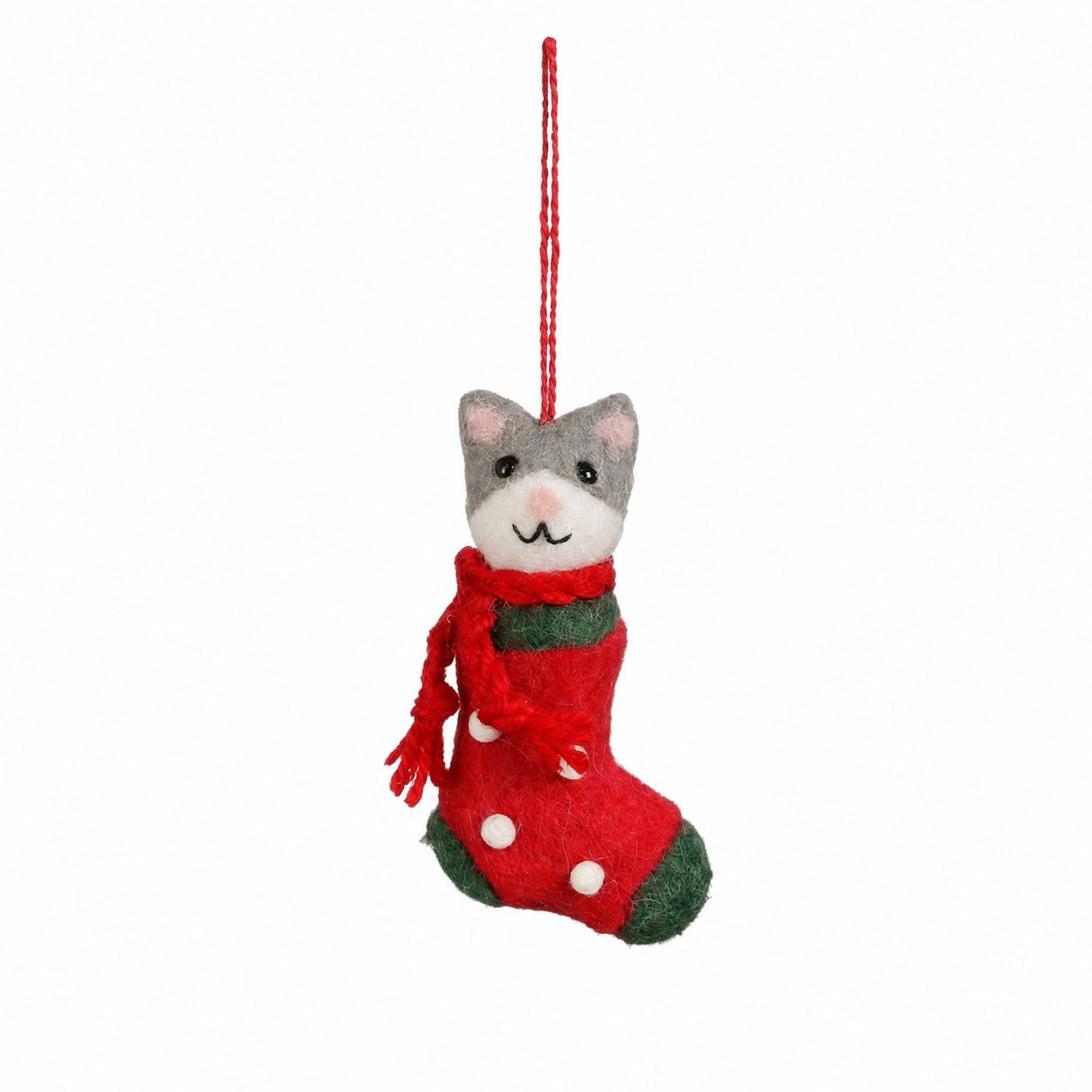 Julesok med kat i filt