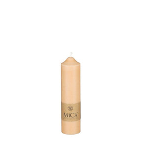 Bloklys 20 cm højt creme