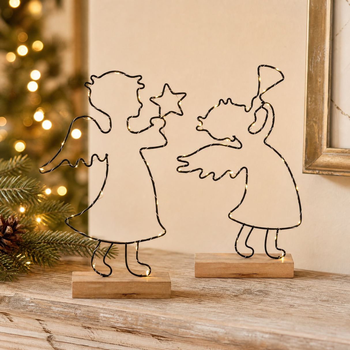 Engler med lystråd