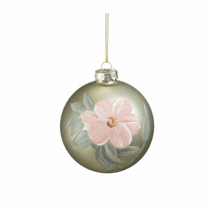 Julekuler med malte blomster