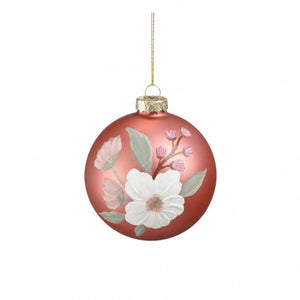 Julekuler med malte blomster