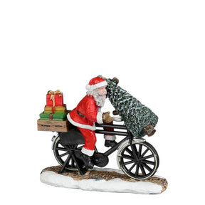 Luville Julemanden på cykel