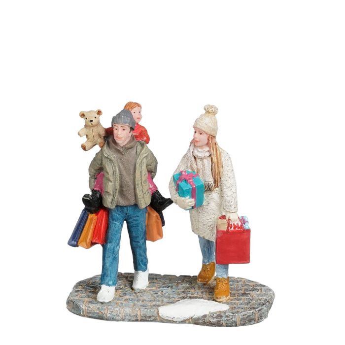 Luville-familien på julemarked