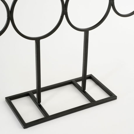 Dekorationsjuletræ sort metal 117 cm højt